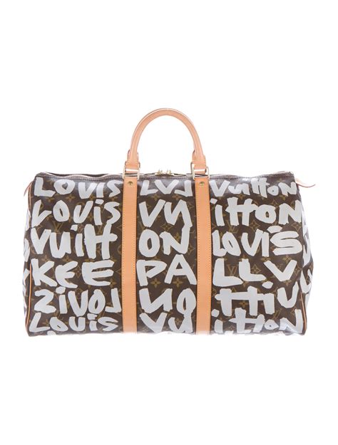 louis vuitton graffiti keepall 50|louis vuitton duffle 50.